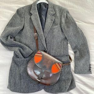 Vintage  Menswear Tweed Blazer wool oversized